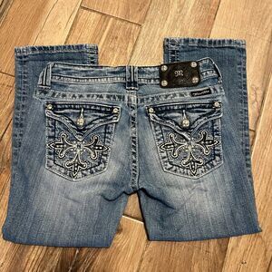 Miss Me Womens Jeans Capri JP5335P Bling Size 27